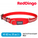 Мартингейл ошейник для собак Red Dingo светоотражающий красный 41-62 см, 25 | L