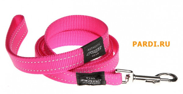 Поводок для собак удлиненный Rogz HLL06 K (розовый) 20мм*1,8м