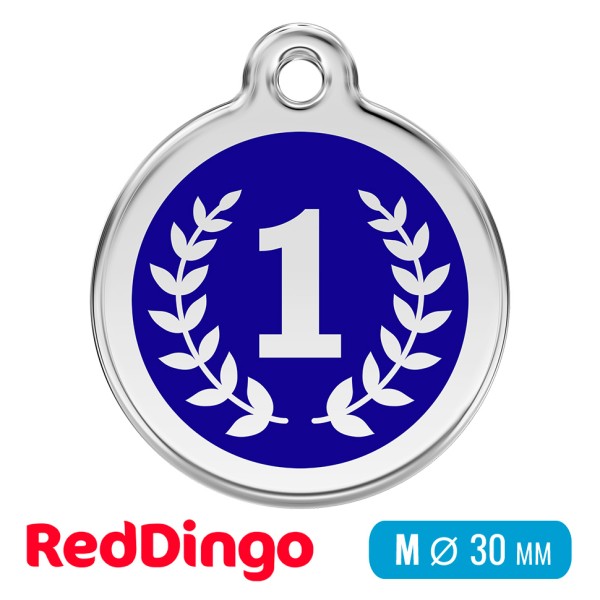 Адресник для собаки Red Dingo средний M победитель