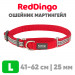 Мартингейл ошейник для собак Red Dingo красный Fang It 41-62 см, 25 | L