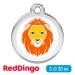 Адресник для собаки Red Dingo малый S Лев
