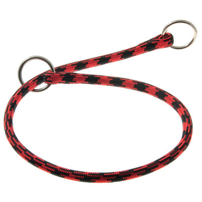 PetLine ошейник-удавка для собак круглый 8мм*65см черно-красный