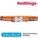 Ошейник для собак Red Dingo светоотражающий оранжевый 31-47 см, 20 мм | M