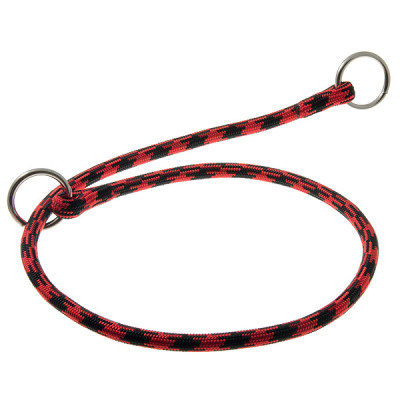 PetLine ошейник-удавка для собак круглый 8мм*70см черно-красный