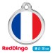Адресник для собаки Red Dingo средний M французский триколор