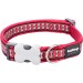 Ошейник для собак Red Dingo светоотражающий красный 41-63 см, 25 мм | L