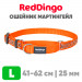 Мартингейл ошейник для собак Red Dingo оранжевый Snake Eyes 41-62 см, 25 | L