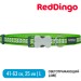Ошейник для собак Red Dingo светоотражающий лайм 41-63 см, 25 мм | L