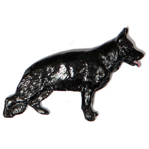 Магнит порода сувенир Немецкая овчарка, черный