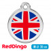 Адресник для собаки Red Dingo средний M британский флаг
