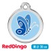 Адресник для собаки Red Dingo средний M голубая бабочка