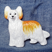 Магнит порода сувенир Китайская хохлатая собака, пуховка