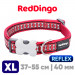 Ошейник для собак Red Dingo светоотражающий красный 40 мм 37-55 см | XL