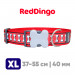 Ошейник для собак Red Dingo светоотражающий красный 40 мм 37-55 см | XL