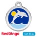 Адресник для собаки Red Dingo малый S дельфин