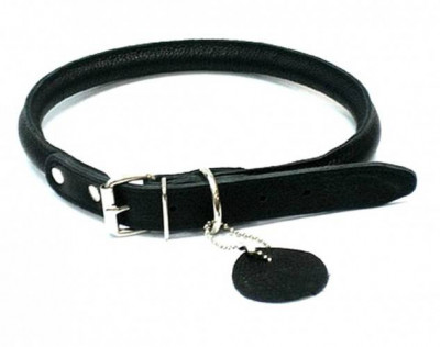 Ошейник для собак Collar Soft круглый для длинношерстных собак черный 10мм*33-41см