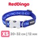 Ошейник для собак Red Dingo синий Cosmos 20-32см, 12мм | XS