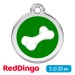 Адресник для собаки Red Dingo малый S зеленый с косточкой